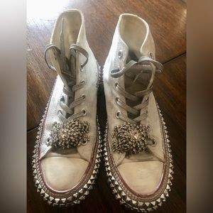 Free People Cruise Studded Hi Top Sneakers